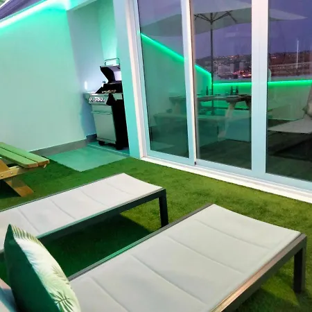 Apartamento Con Terraza, Barbacoa Y Vistas Al Mar * A Coruña